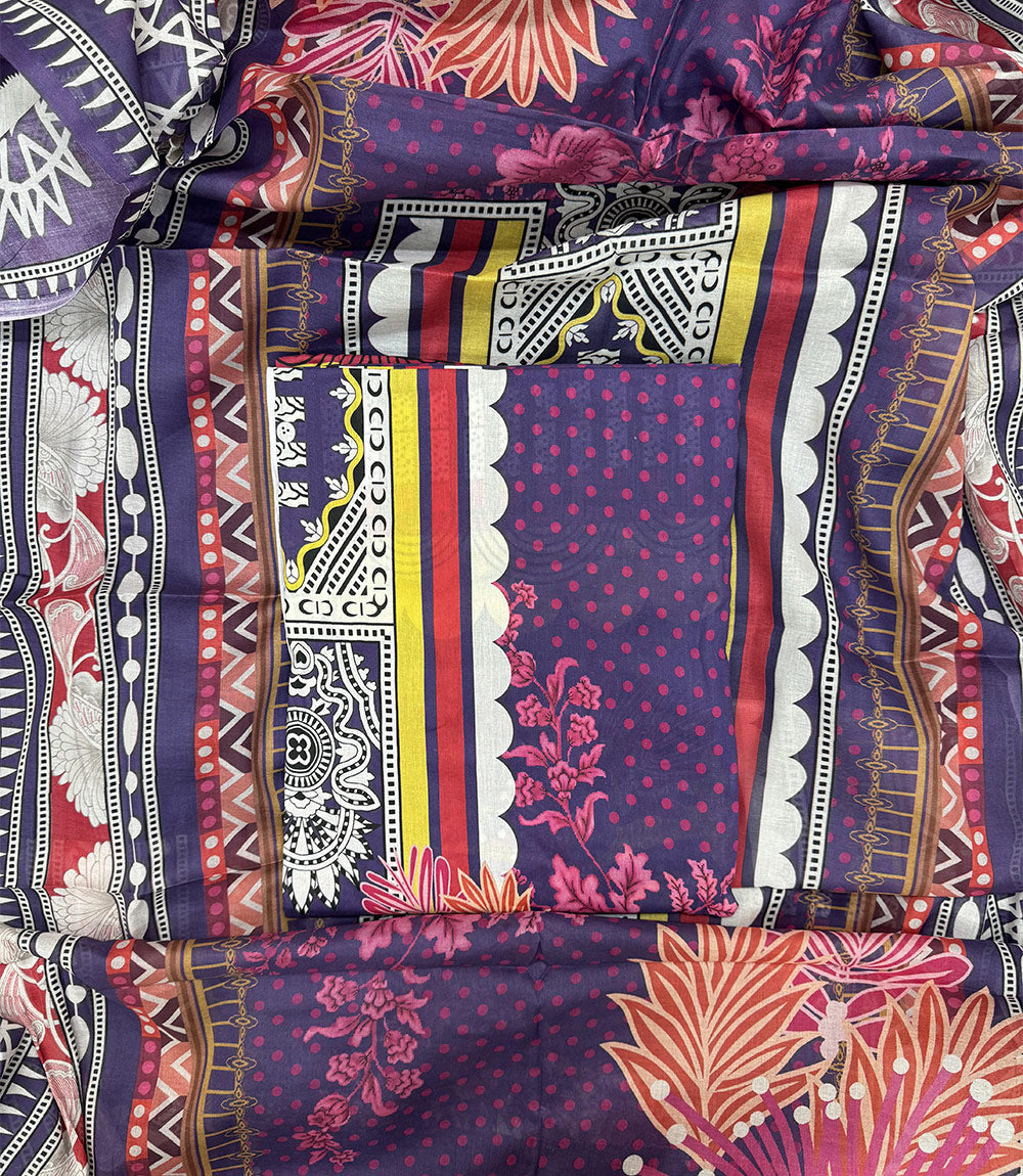 Charizma Catalogue's Zam Zam Swiss Cotton Unstitched Dress