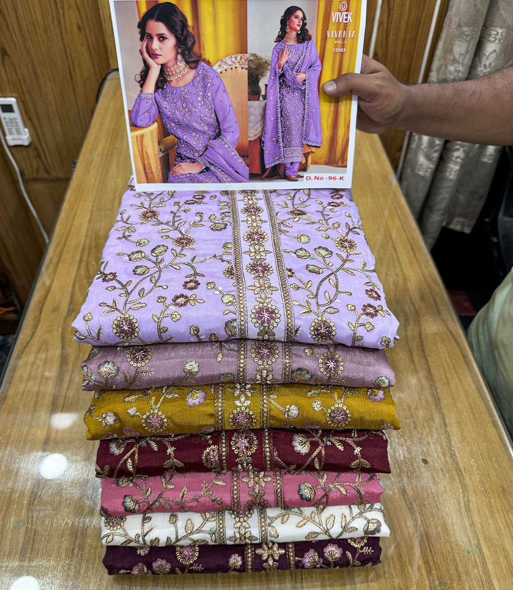 Indian Chinon Party Dress (7 colors)