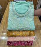 Pakistani Catalogue's Indian Luxury Chiffon Party Dress (4 colors)