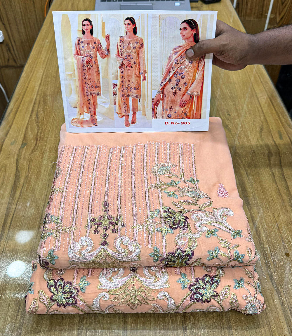 Pakistani Catalogue's Indian Soft Weightless Georgette Party Dress