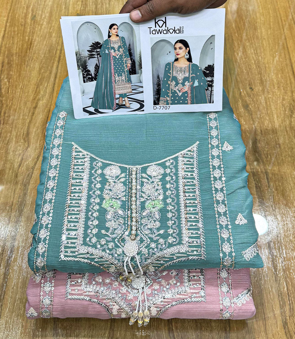 Tawakkal Catalogue's Indian Luxury Chiffon Party Dress (2 colors)